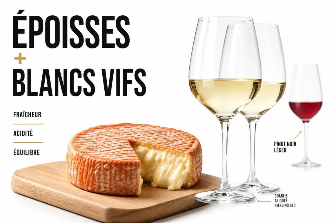 Quel vin avec le fromage epoisses : illustration d’un accord entre Époisses et vins blancs vifs