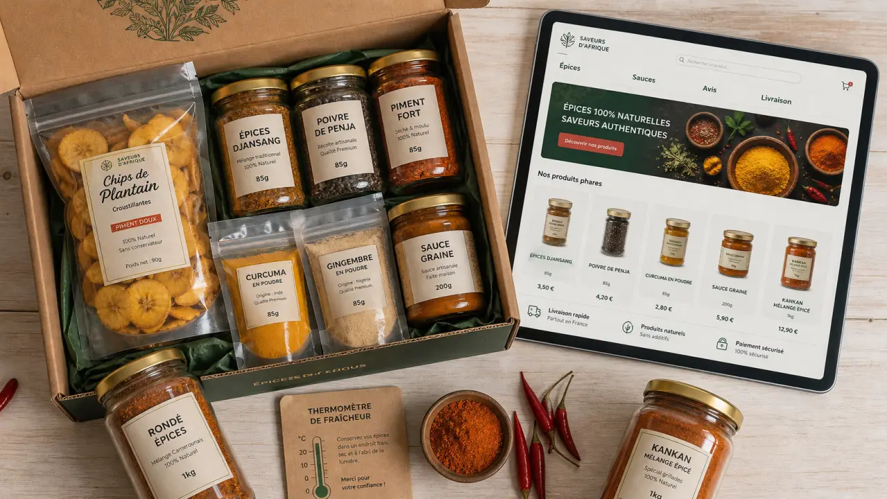 Epicerie africaine en ligne : épices et sauces en bocal