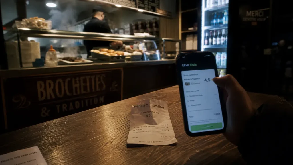 Food court nanterre halal, note 4,5 sur Uber Eats