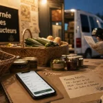 La tournee des producteurs : commande sur smartphone et retrait sans intermediaire