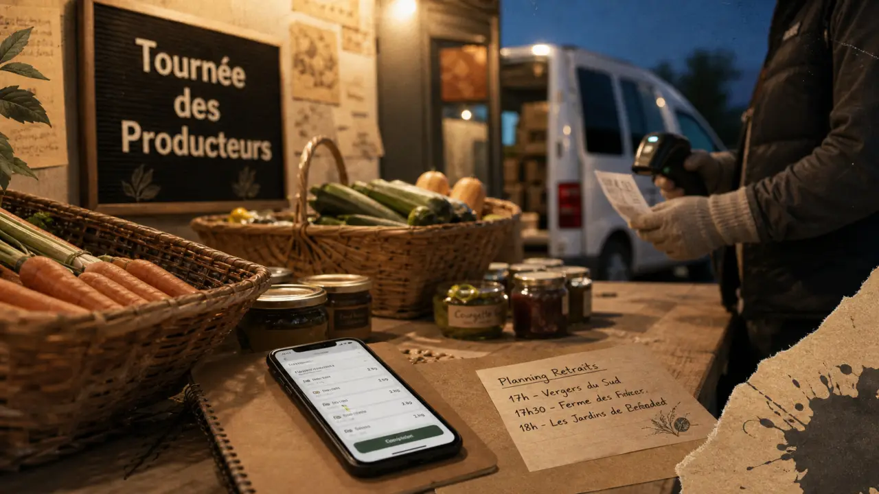 La tournee des producteurs : commande sur smartphone et retrait sans intermediaire