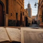Madina et Médine : carte “Médina / Madina” sur table