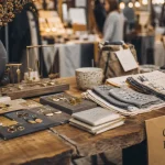 Marchés créateurs en intérieur : stand fait-main, bijoux et céramiques