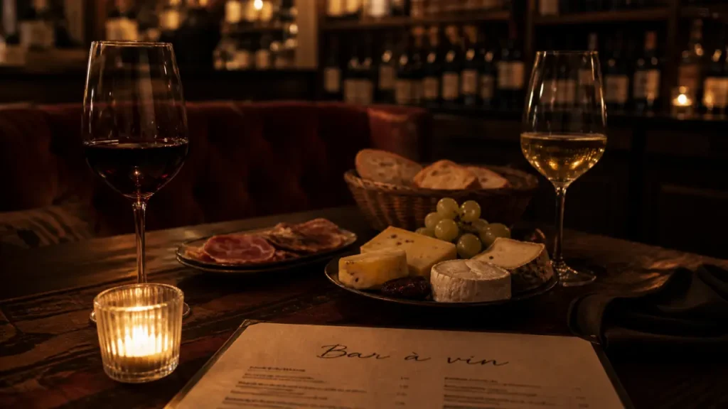 Bar à vin romantique à Paris : ambiance feutrée, bons quartiers et réservation futée