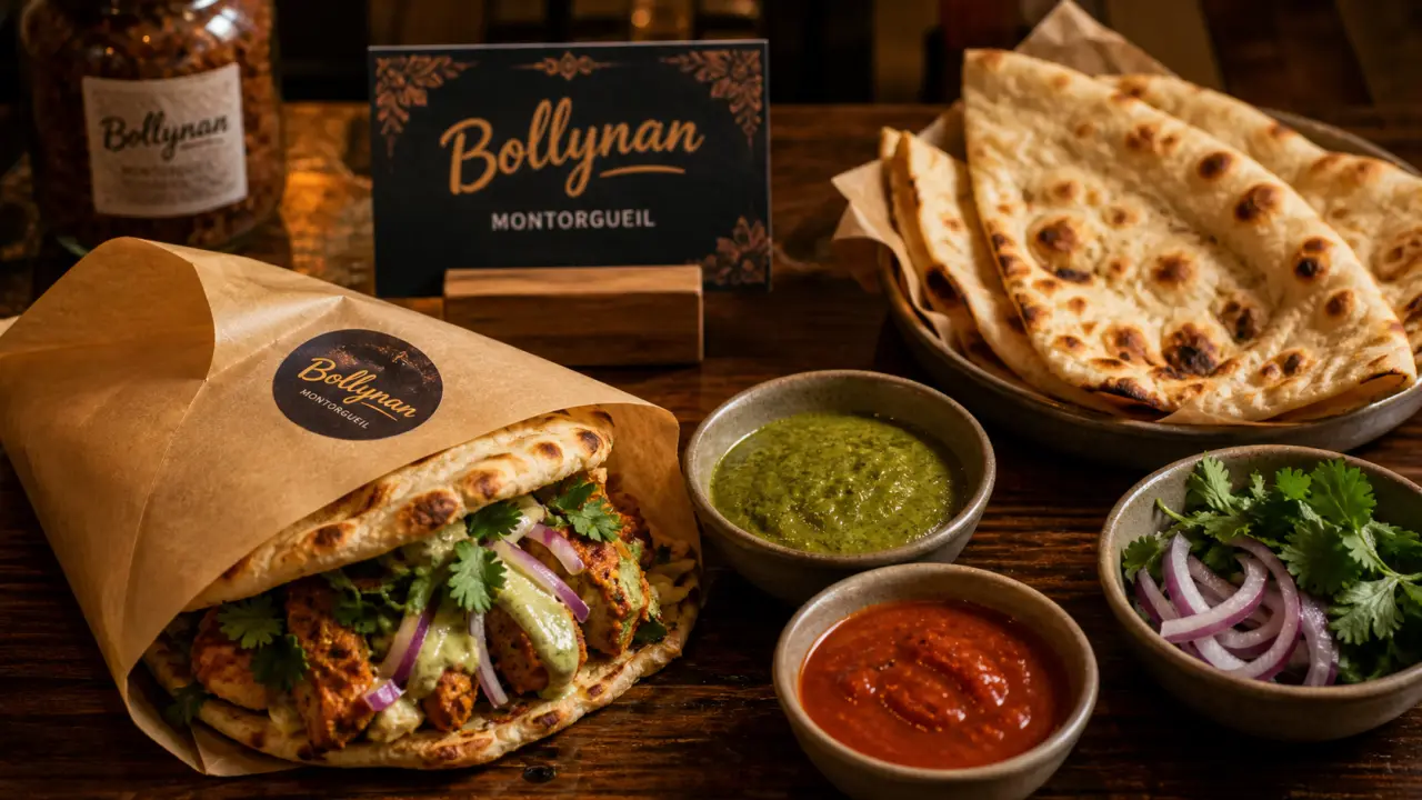 Bollynan street food indienne - Montorgueil : nanwich minute, sauces et épices