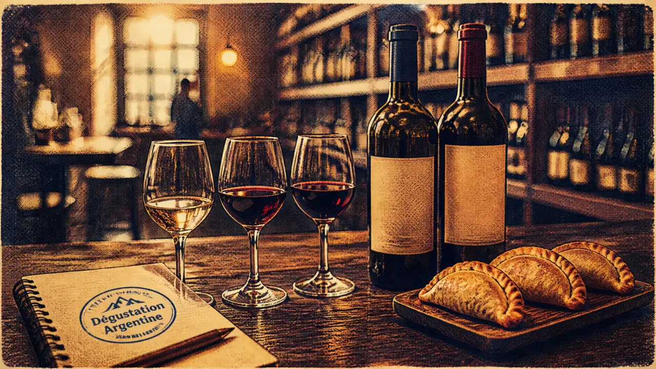 Dégustation vin argentin Paris : Malbec, verres et cave