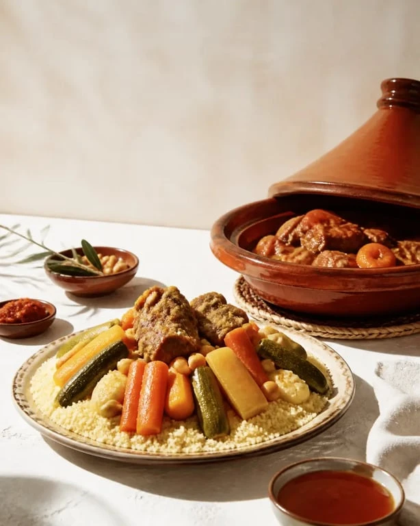 La Médina la Roche sur Yon couscous et tajine servis au restaurant
