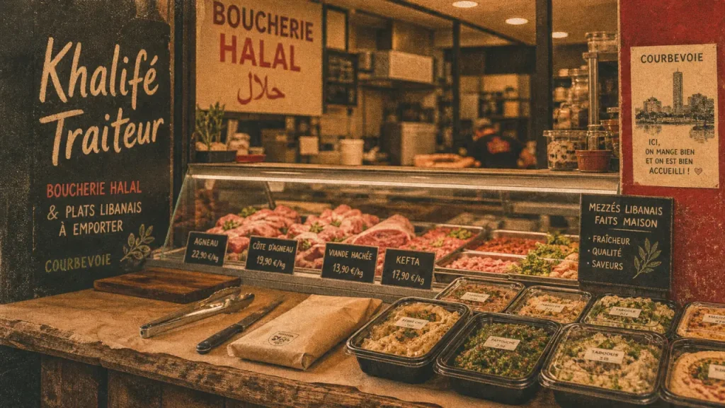 Khalifé à Courbevoie, une boucherie halal et un traiteur libanais pour le quotidien comme pour les événements