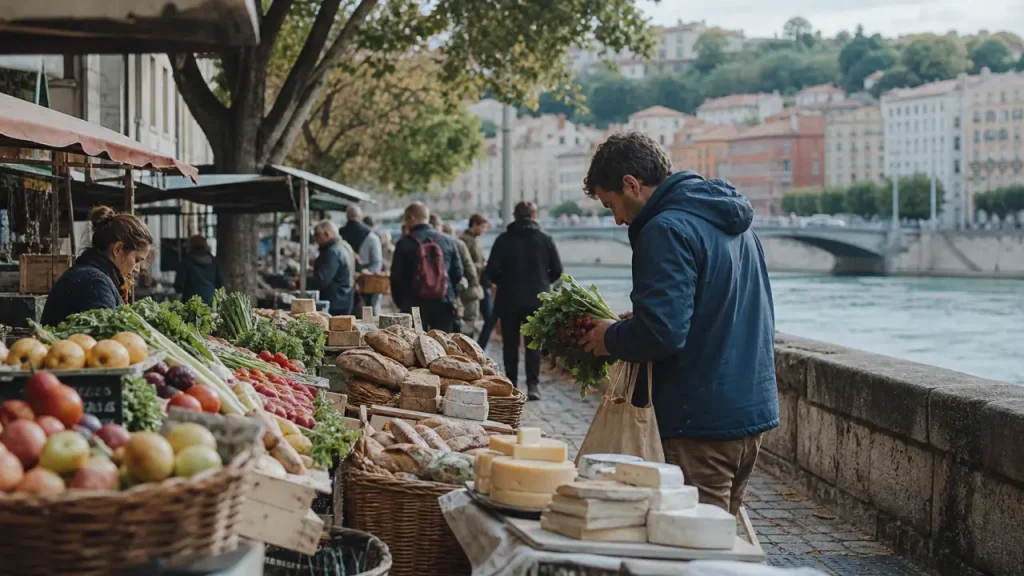 Marché Saint-Antoine / Célestins à Lyon : plus de 100 étals, 121 commerçants et horaires matinaux