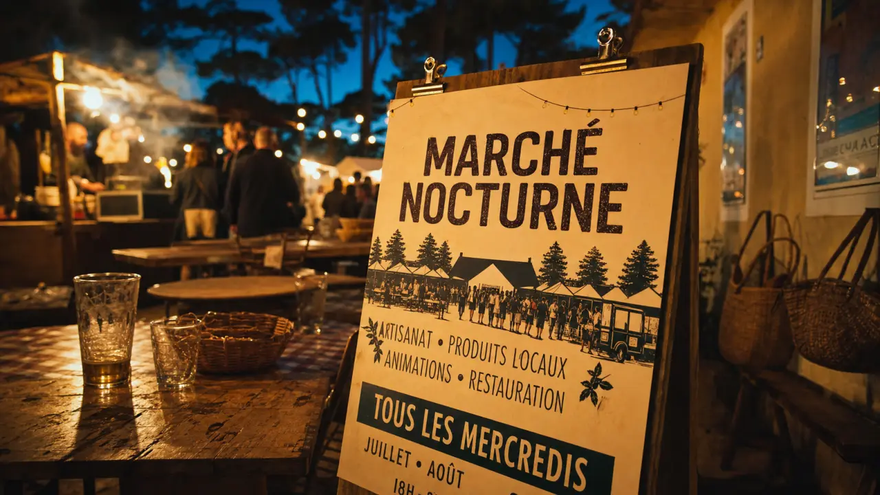 Marché nocturne landes : stands et ambiance nocturne