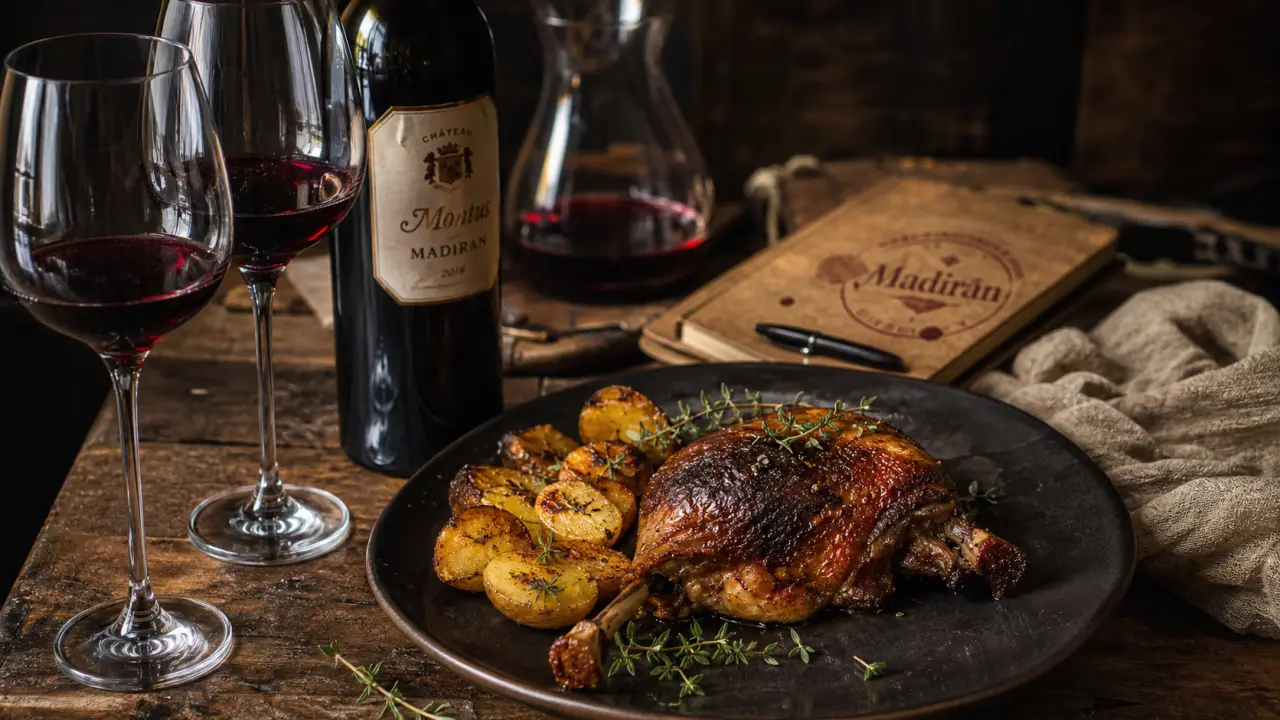 Quel vin avec un confit de canard : confit et vin rouge Madiran