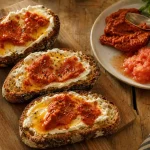 Recettes soubressade fondante sur tartines chaudes
