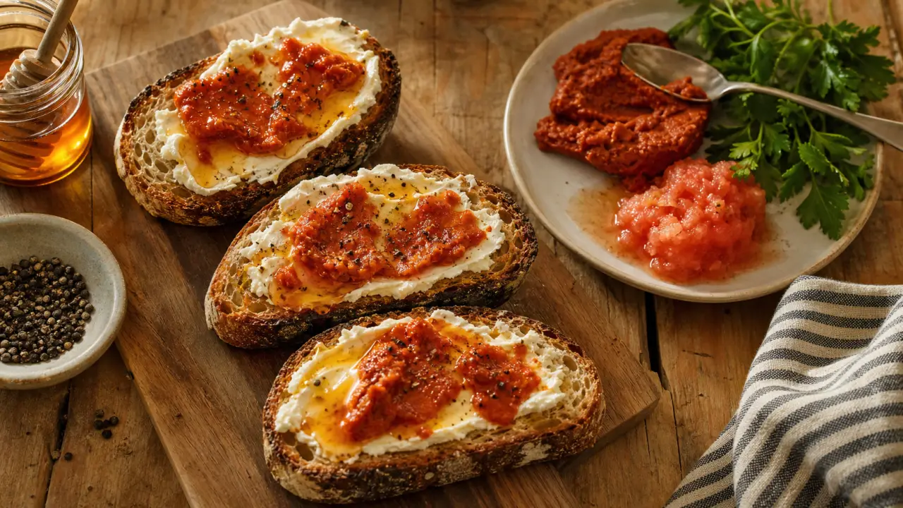 Recettes soubressade fondante sur tartines chaudes