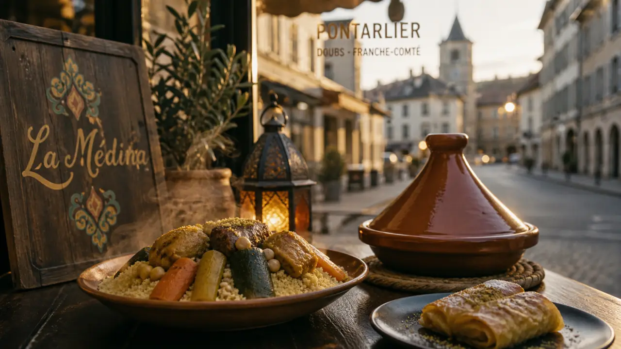 Restaurant la medina pontarlier : couscous royal et tajine, plat marocain à emporter