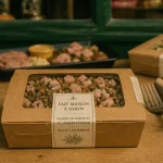 Salade maison en barquette pour restaurants a emporter dijon, pause déjeuner