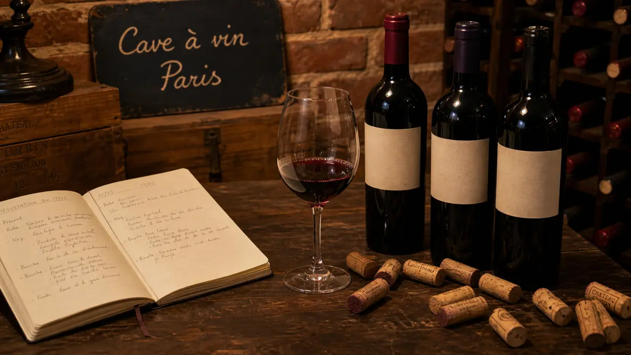 Sapajou cave à vin paris : bouteilles sur comptoir