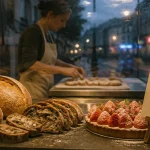 Vitrine de boulangerie pâtisserie artisanale traiteur aux délices de la reine à Boulogne-Billancourt