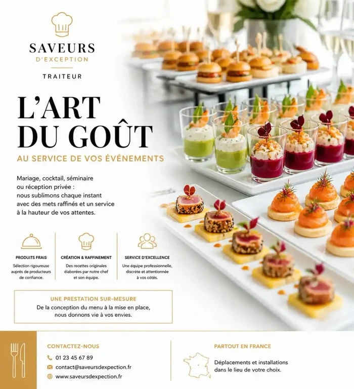 Prestation de buffet événementiel proposée par Oscar Traiteur