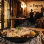 La Bergerie cave à vin et restaurant à Risoul : table bois, verre de vin bio, vue montagne