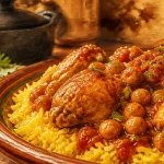 Recette au poulet marocain mijoté et sauce onctueuse