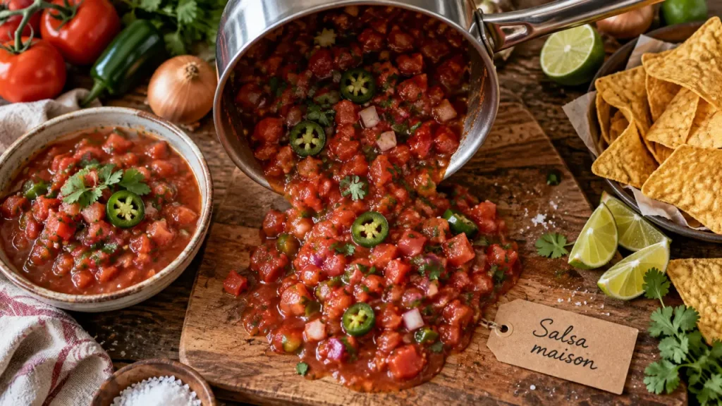 Recette sauce salsa maison : 30 minutes pour une texture parfaite