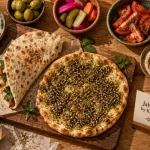 Jabbour traiteur & épicerie by kachmir à Levallois : manakish, labné maison, houmous