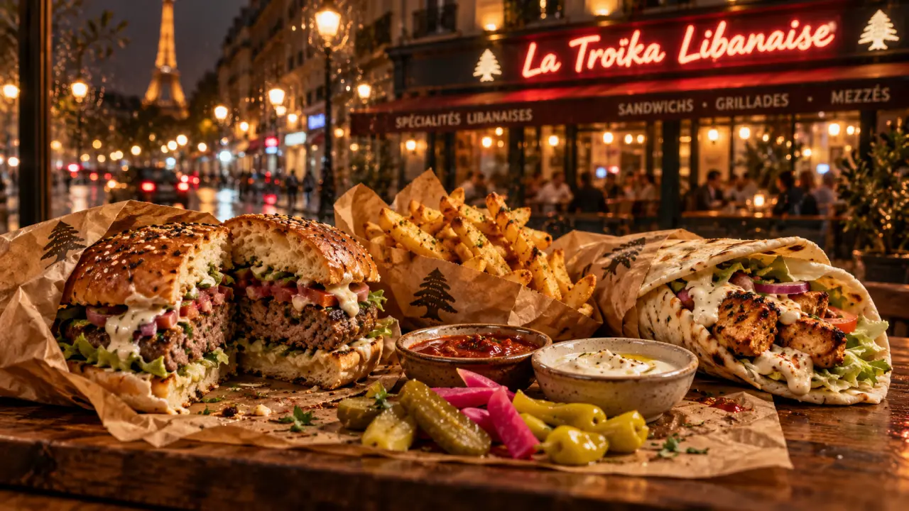 La troïka street food : burgers libanais, taouk et frites à Paris