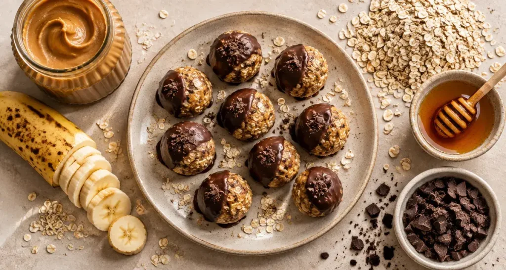 Une recette avec beurre de cacahuète sans cuisson, fondante et prête en 30 minutes