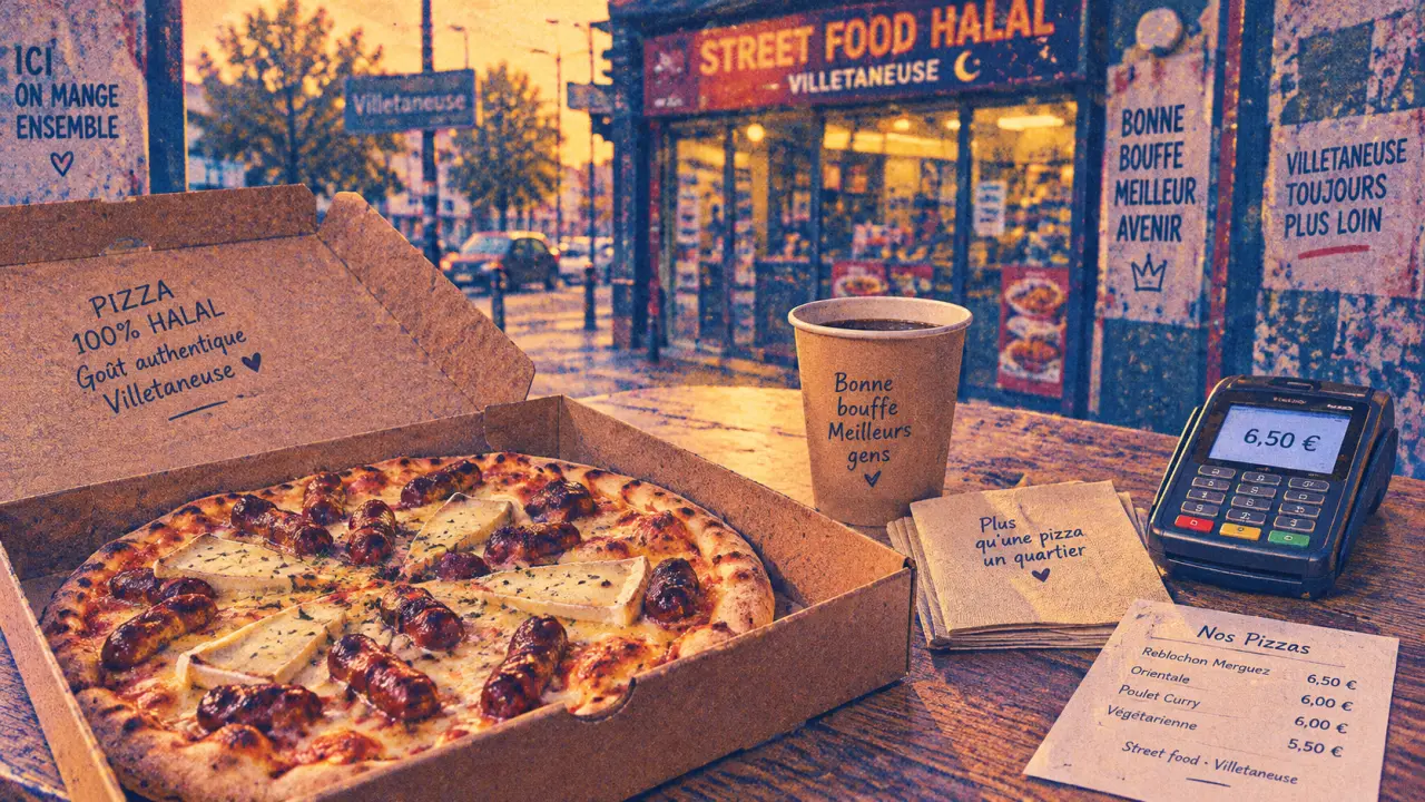 Street food 93 à Villetaneuse : pizza halal 6,50 €