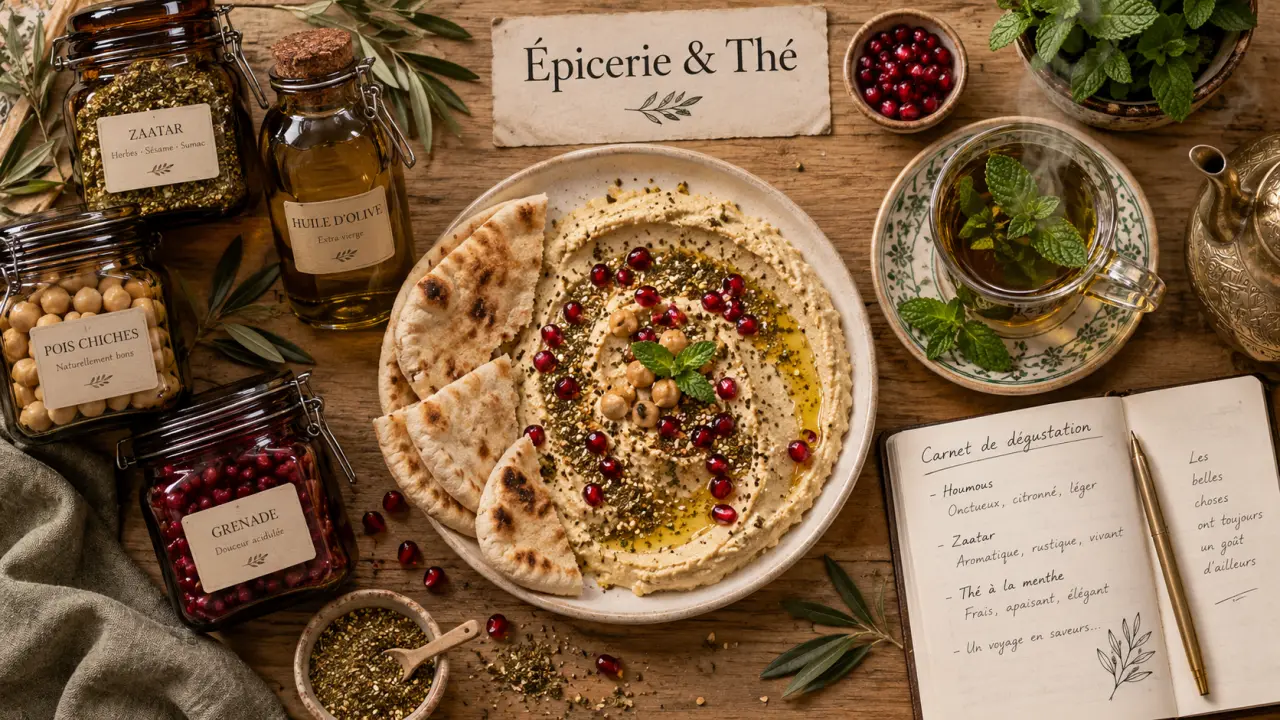 Zorkot : épicerie fine libanaise et salon de thé à Toulouse, houmous et thé à la menthe